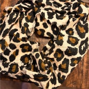 Maurices Leopard Print Scarf - Black, Brown, Tan